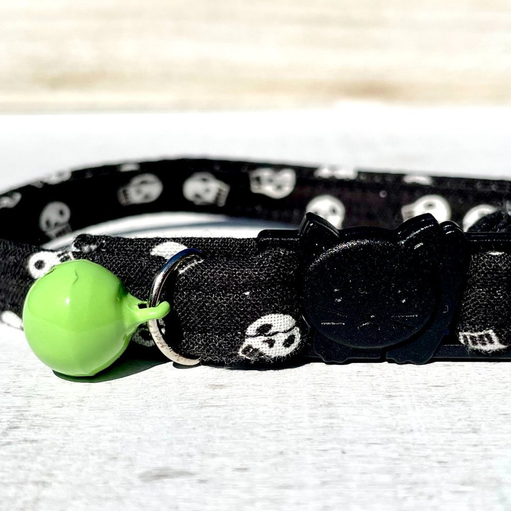 Host Pick Handmade Halloween Skull Cat Collar